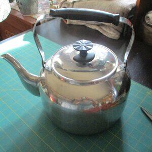 Vintage lightly used stainless steel kettle